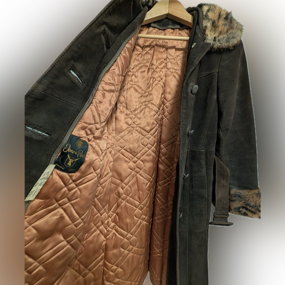 Vintage 1970s Jeno de Paris Fur-Trim Coat - Picture 5 of 9